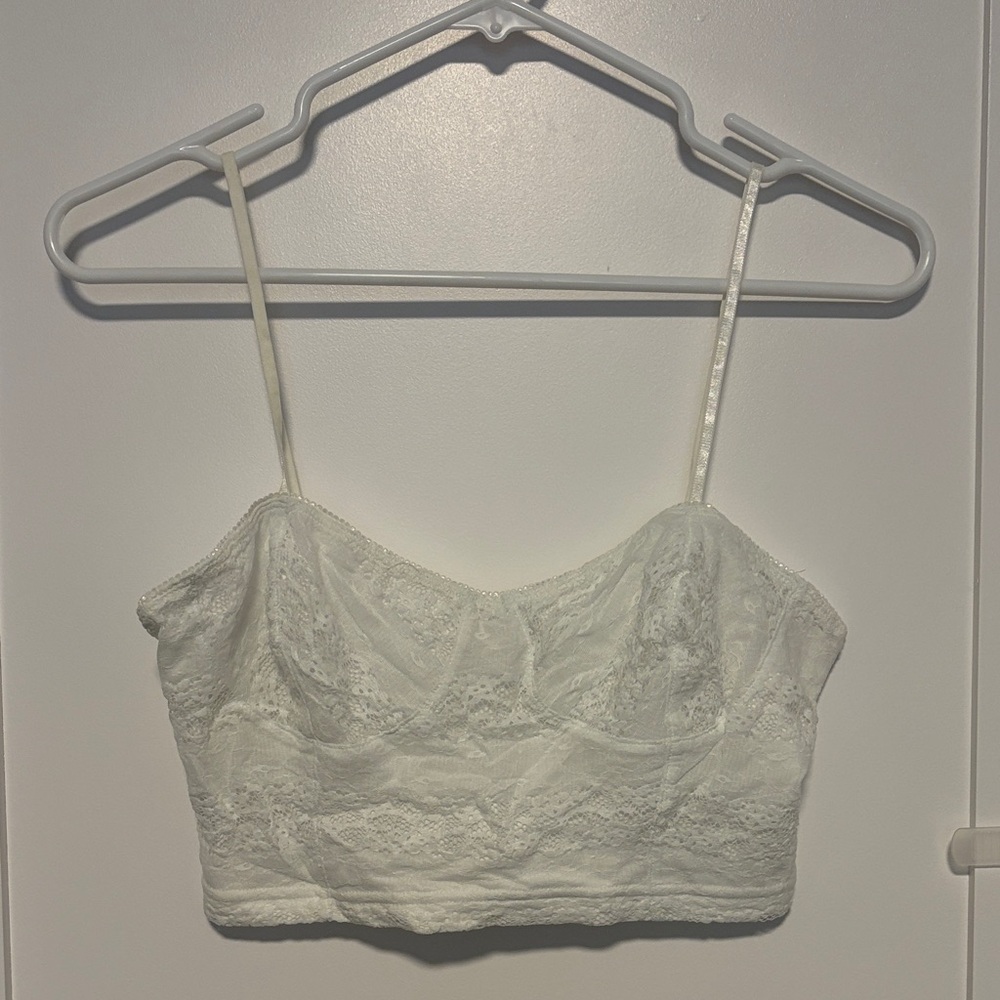 Frenchi Delicate White Lace Top